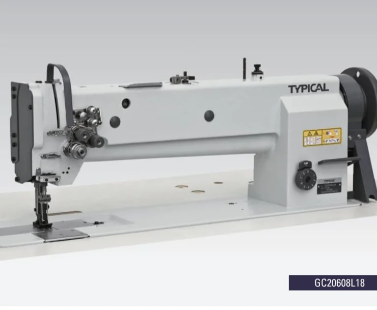 GC20608L18 Best used leather parachute long arm double needle industrial sewing machine