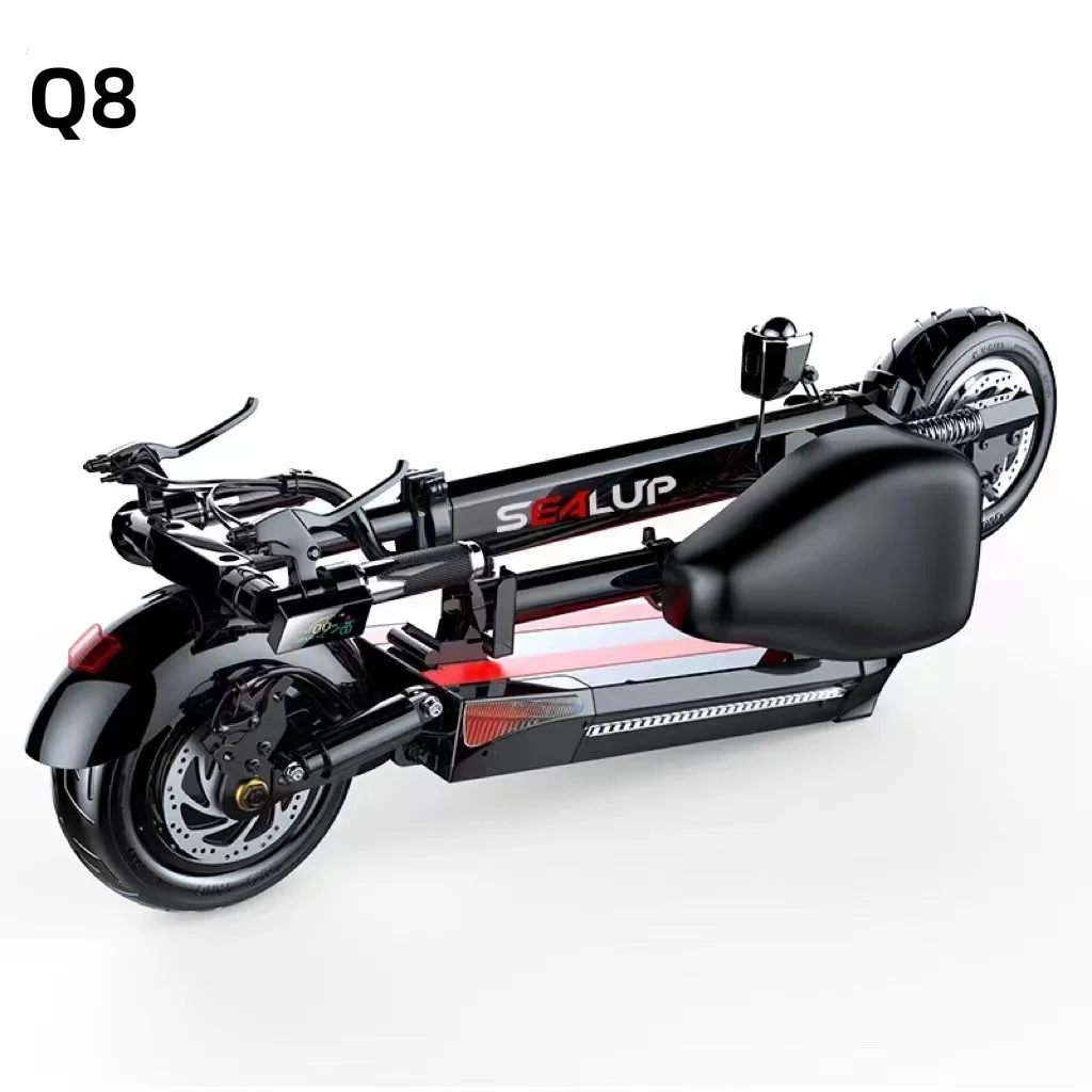 WHOLESALE CHEAP SEALUP Q8 400W FAST ADULT ELECTRIC E SCOOTER 150KG LOAD  WITH FRONT AND REAR WHEEL SHOCK ABSORBERS