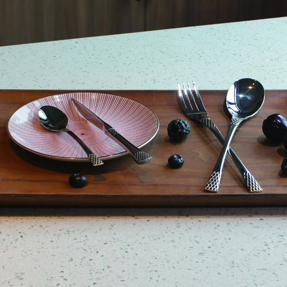 Spoons, Knives, Teaspoons, Forks 18/10 Stainless Steel Silverware Mirror Polished Dishwasher Safe  Silver Tableware Set