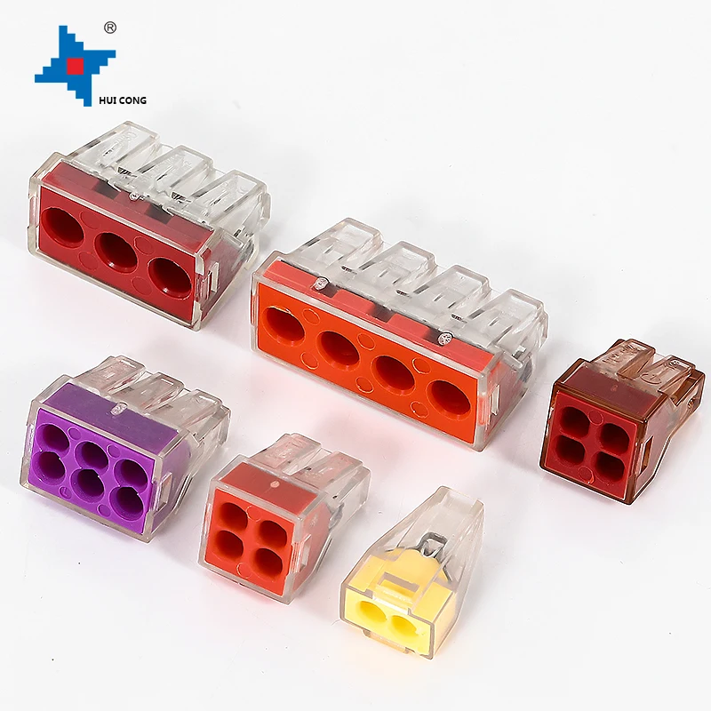 Professional brass connector terminals LED Lighting Lamping Wire Connector PCT-104 terminal block
