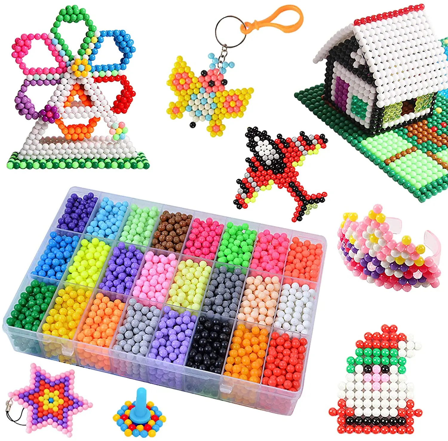 Wholesale Price Customized Educational Diy Magic Water Beads Fun Craft Art Crafts Toys Fuse Beads Set For Kids