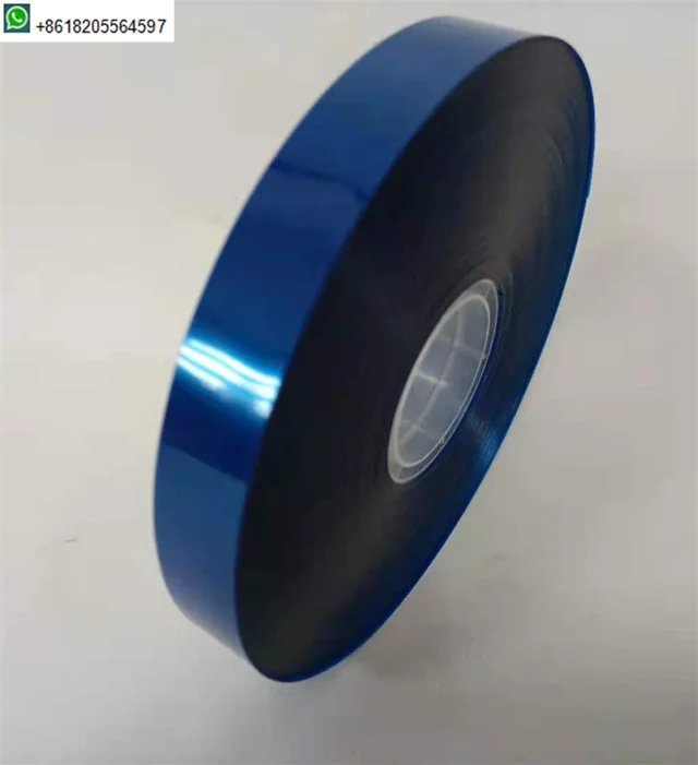 Best price colored OPP banding film 30mm wide hot melt strap pack roll for banding gift box