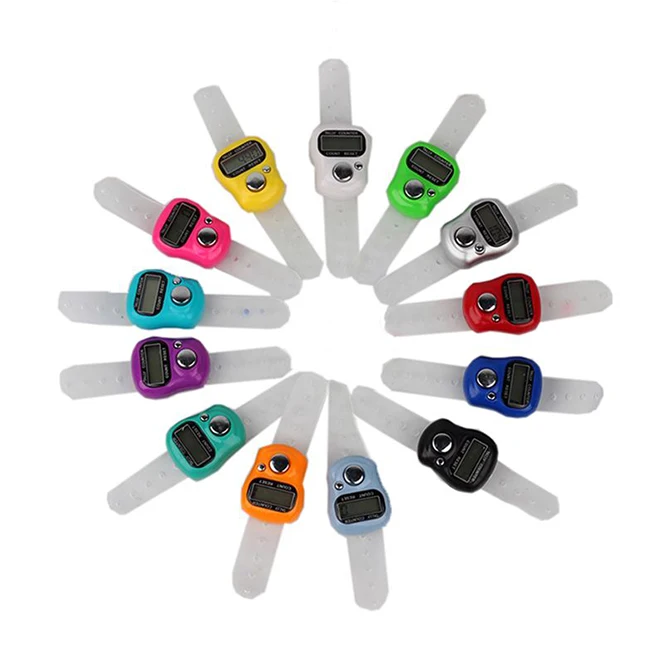 Multi-Color tasbih digital  hand Ring Tally Finger Counters for muslim