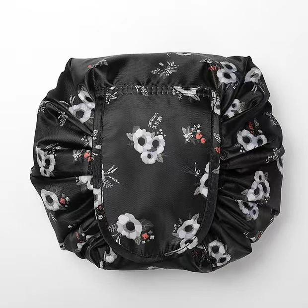 Customizable Female Travel Storage Cosmetic Bag Large Capacity Portable Waterproof Toiletry Beauty Case with Drawstring Makeup