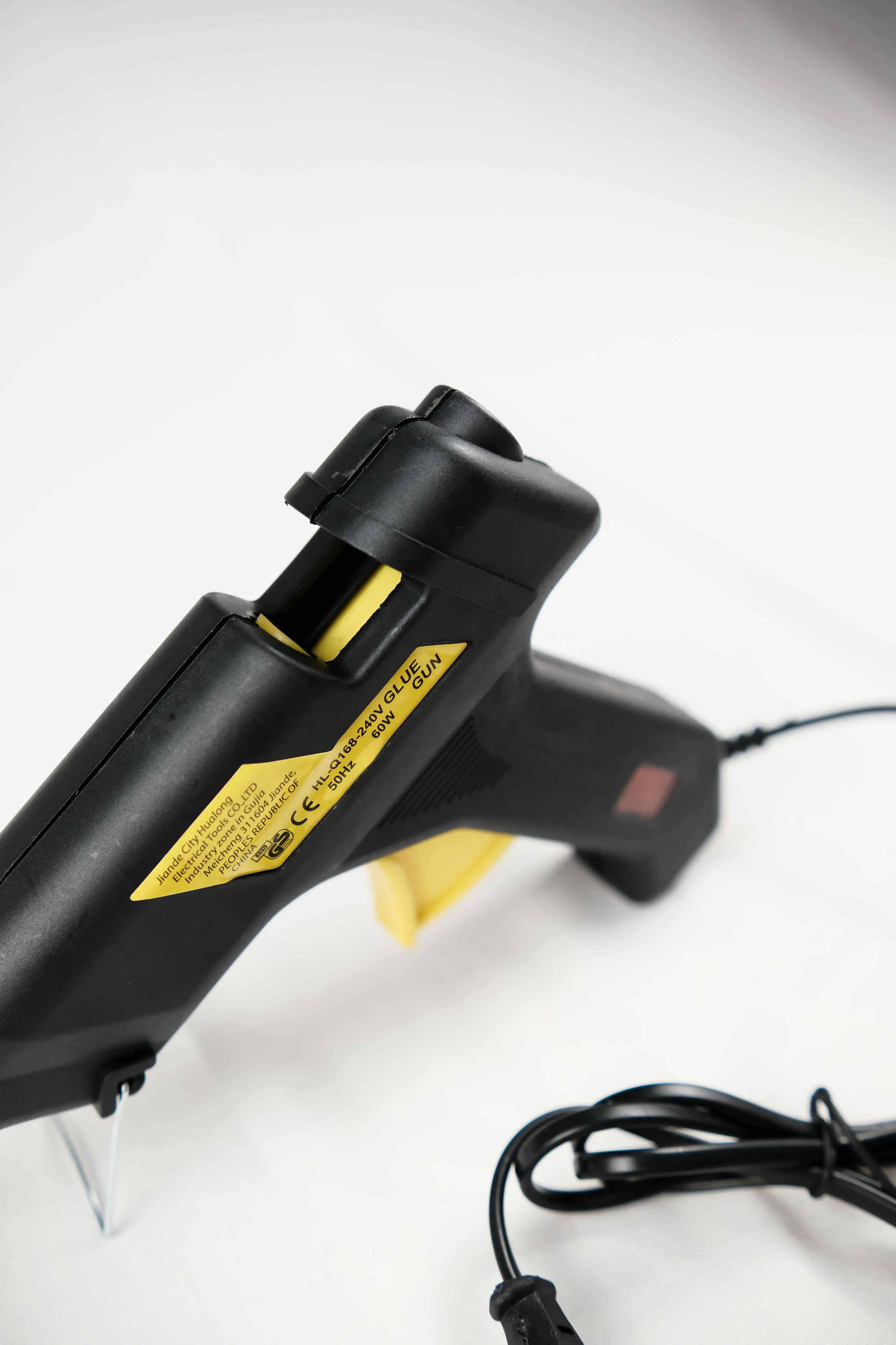 60W Electric Hot Melt Glue Gun with Glue Sticks Single Temperature Plastic Cordless for Packaging DIY Arts & Crafts Repairing