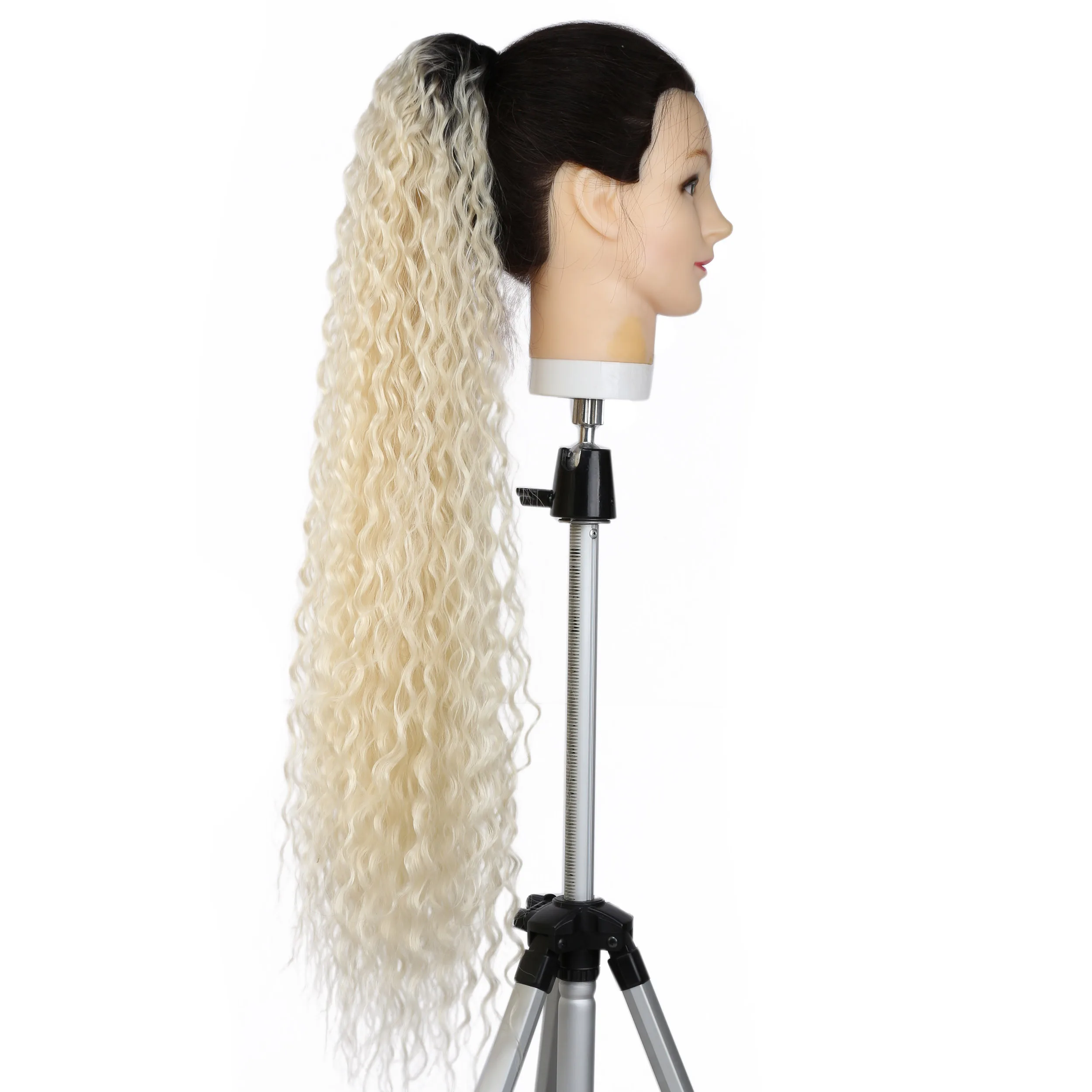 Термостойкие курчавые прямые длинные афро кулиски хвост волос Синтетический хвост