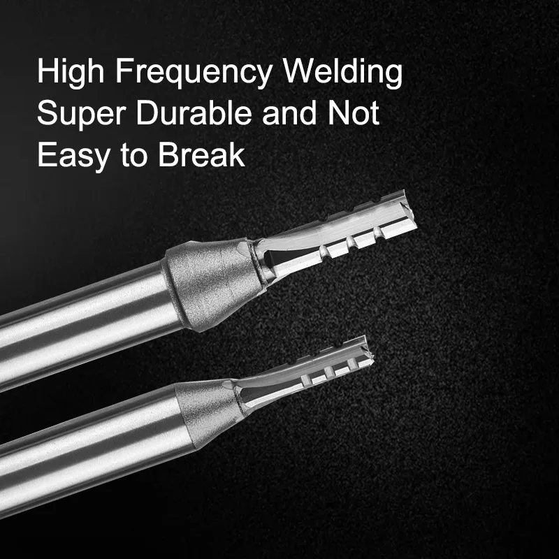 Best Price  Tct 3 Flutes Slotting Bits With Teeth End Mill For Woodworking  Straight Bit