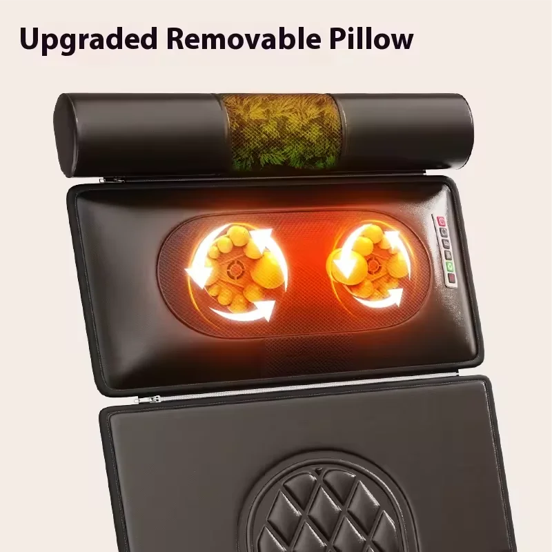 Household Intelligent Electric Heating Cervical Lumbar Back Massage Seat Full Body Massage Mattress