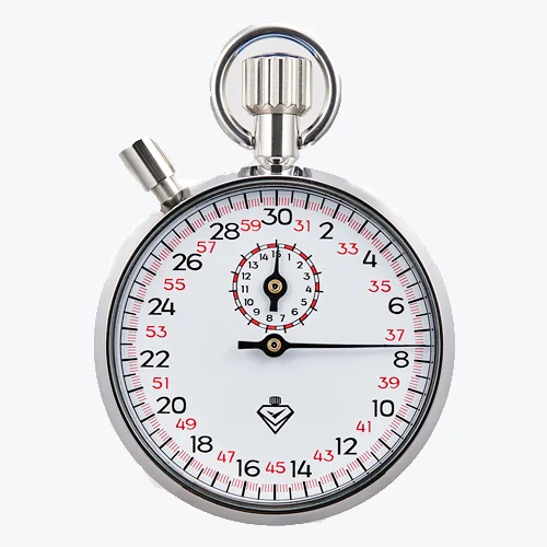 Professional Classic Portable Mechanical Stopawtch with Pause Function Laboratory Specific Mechanical Stopwatch