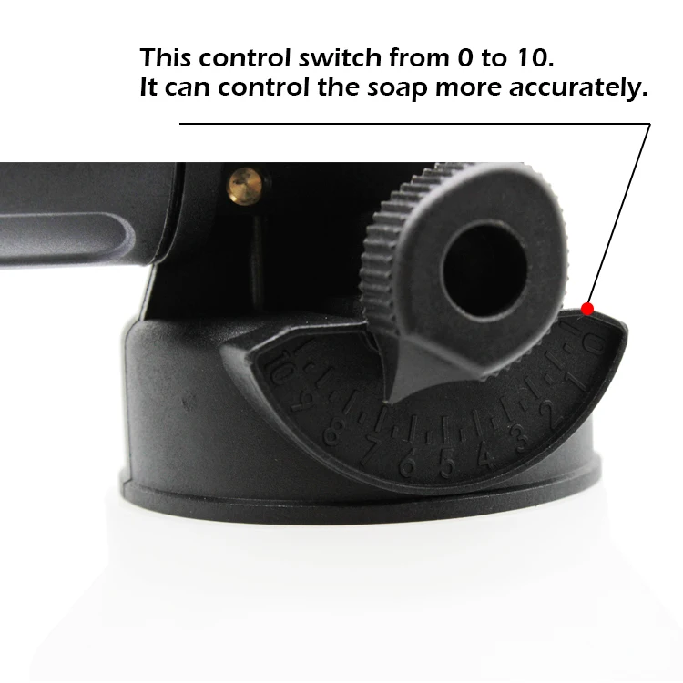 Commercial snow foam cannon 2L black jet pressure new disinfection animal husbandry washer snow foam cannon