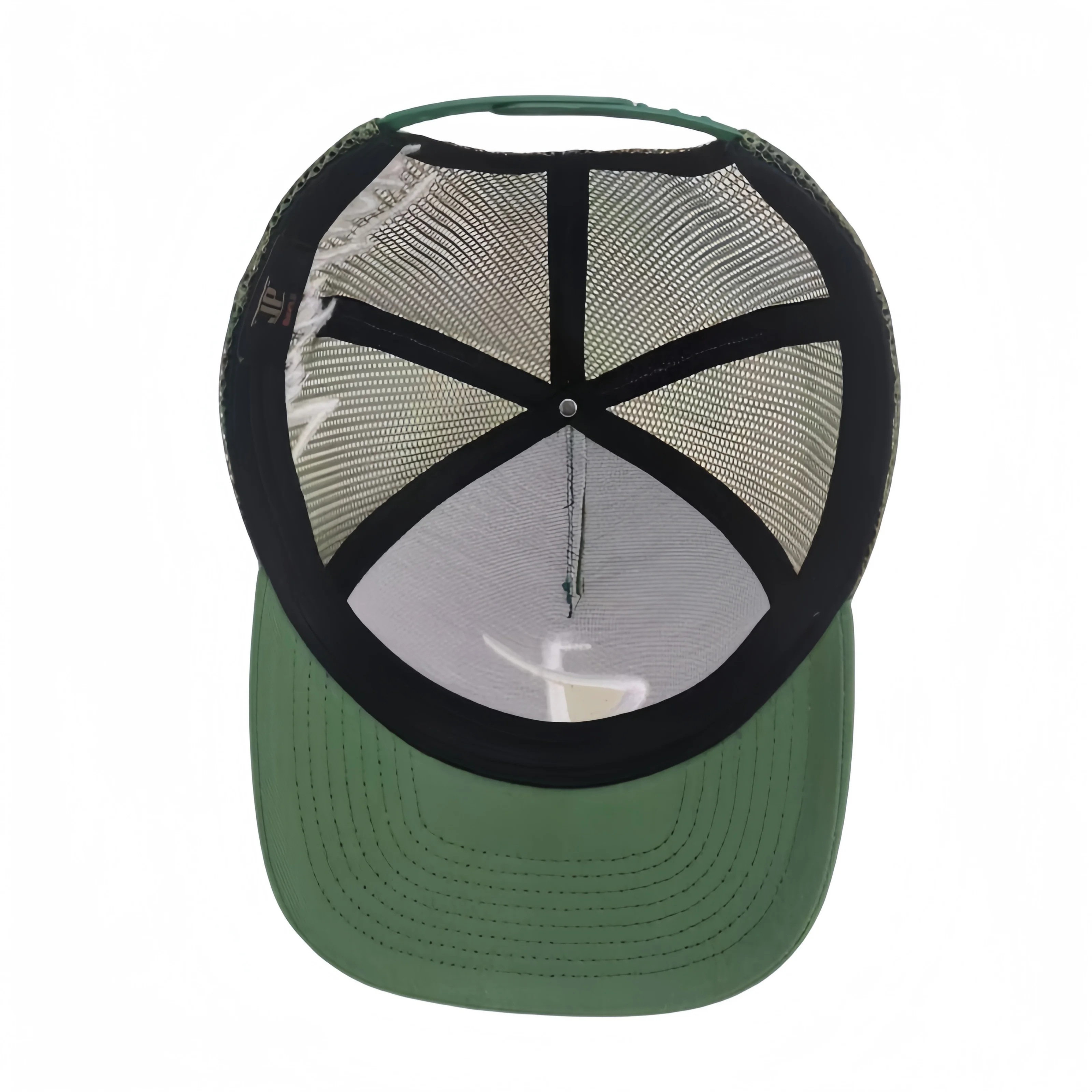 Custom Cotton High Quality Embroidery Logo 6-Panel Mesh Men Dobby Checked Dot Overdyed Ripped Denim Wholesale Sport Trucker Cap