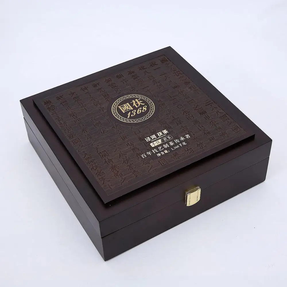 Customized Rectangle Wooden Box Gift Packaging Box Wooden Box for Tea