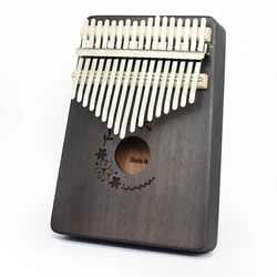Musical Instruments Mahogany Body Wooden 17 keys Kalimba  Thumb Piano Solid Finger Piano  for Sale