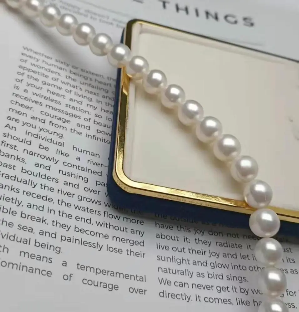 Cultured AAA Round Freshwater Pearl Natural Pearl Strand Loose Pearls for Making Jewelry