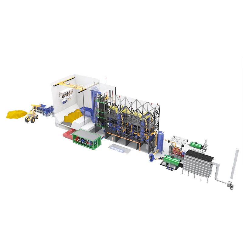 Municipal  Solid  Waste Gasifier Garbage Boilerbiomass Gasificationsteam Turbine Generator