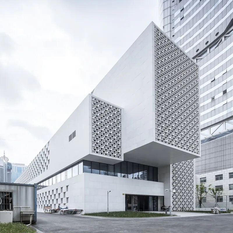 Decorative Aluminum Perforated Metal Facade Panel External Cladding Aluminum Curtain Wall