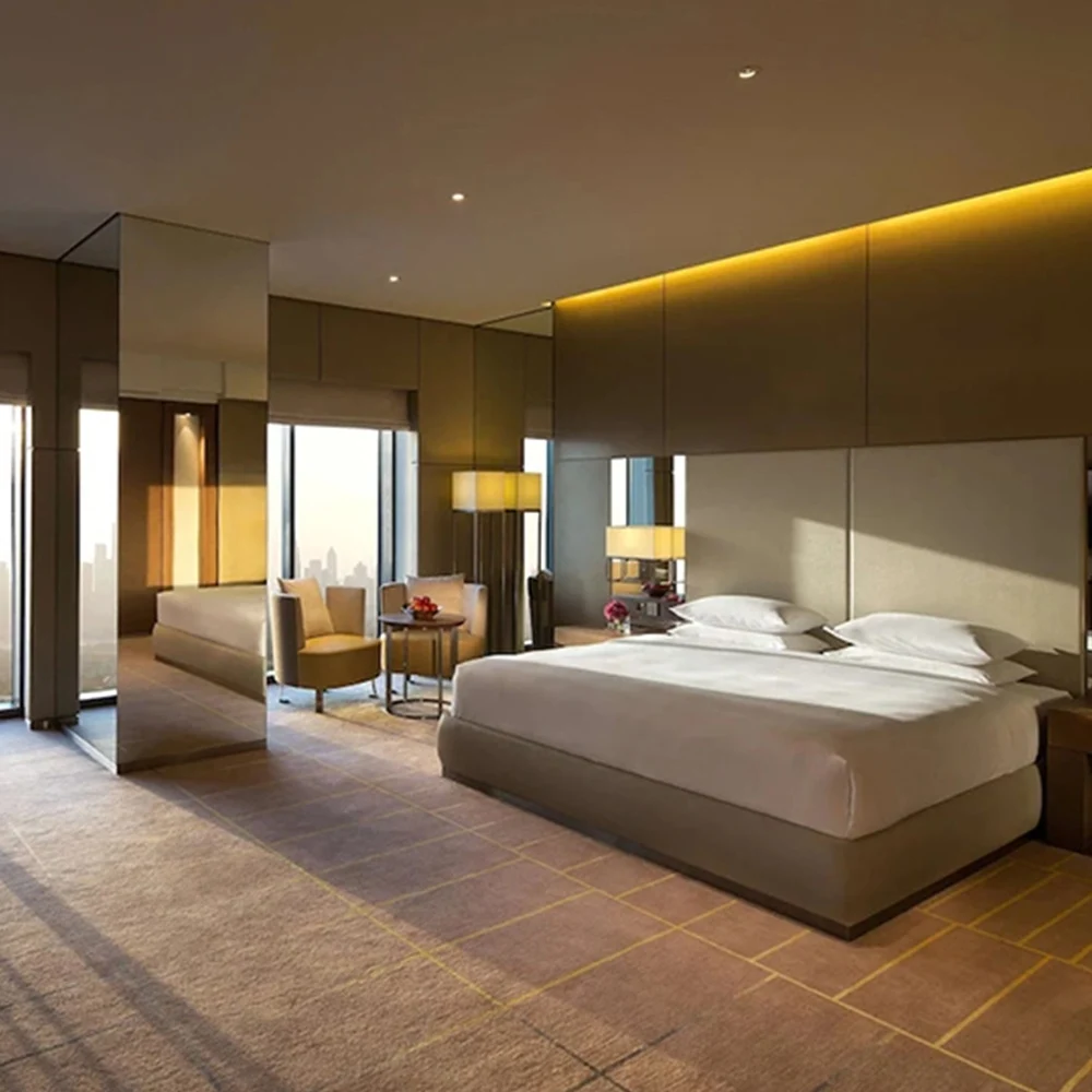 Modern hotel bedroom furniture 5 Star commercial hotel Room Custom hotel room furniture set