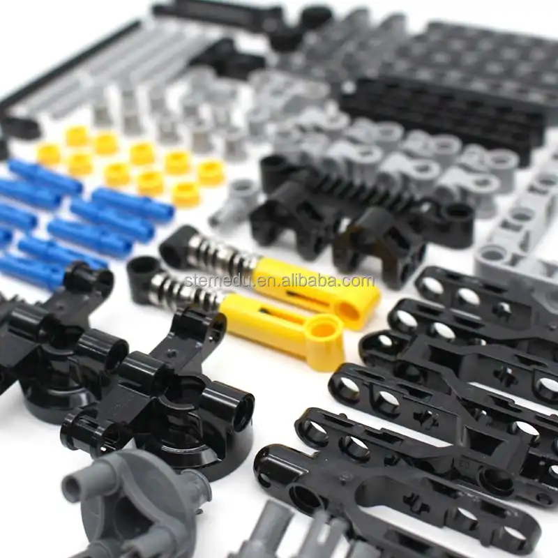 Stemedu Technical Parts and Pieces Beams Axles Connectors Bricks Sets, Chassis Frame Liftarm and Pins Building Blocks Kits Toys