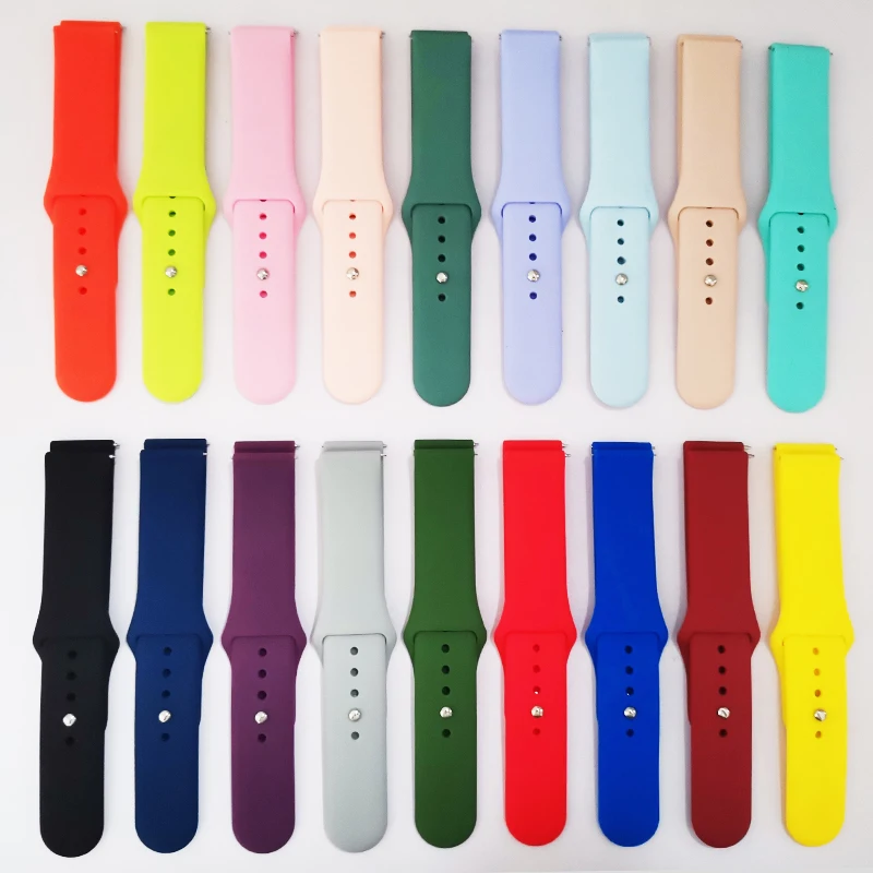 BOORUI soft silicon 20mm 22mm smart watch rubber strap for amazfit Youth Version for samsung Gear S2/S3