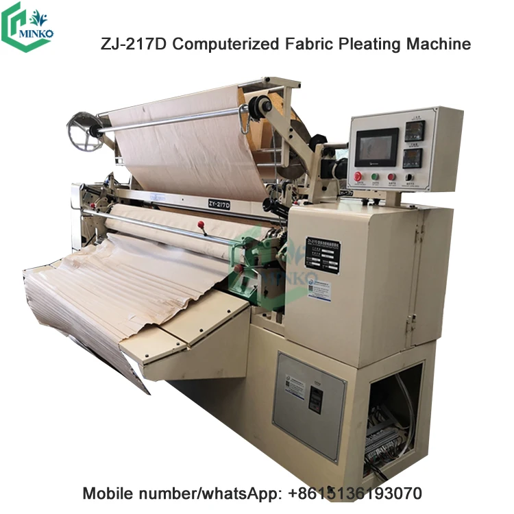 Cloth textile pleater fabric skirt pleating machine price