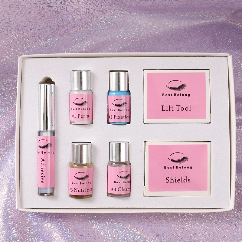 Private Label Lash Lift Perming Serum Kit Non Irritation Eyelash Curler Perm Lotion Set Kit With Individual Packages Custom OEM