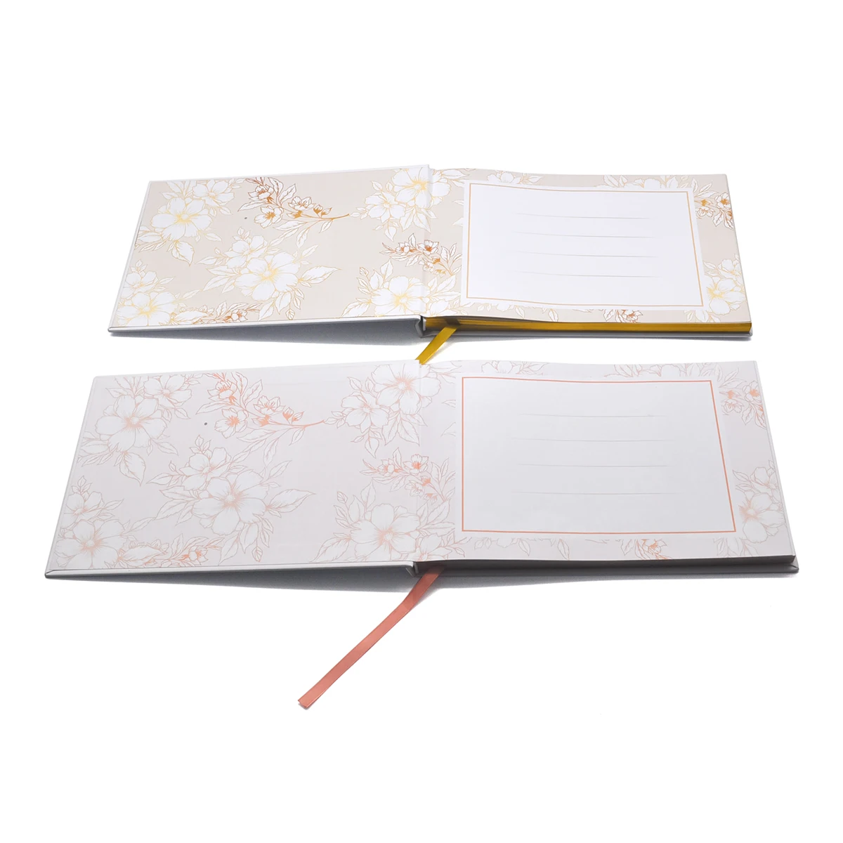 2021 2022 wholesales good quality wedding memory Signature white vow baby shower guest books in presentation box set with pen