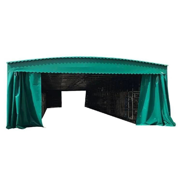 Mobile Push-pull Canopy Shed Warehouse Movable Push-pull Trading Show Tent Parking Push and pull Sunshade Tent