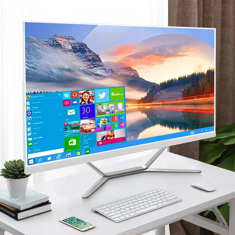 2024 хит продаж офисный или настольный компьютер 24 дюйма моноблок i7 i5 i3 AIO бизнес-геймер 2K