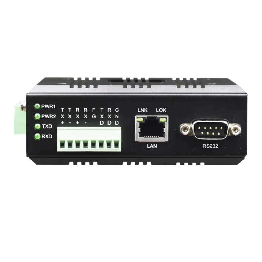 FCTEL mini Industrial din-railed 1 RS232/485/232 serial server serial to Ethernet converter