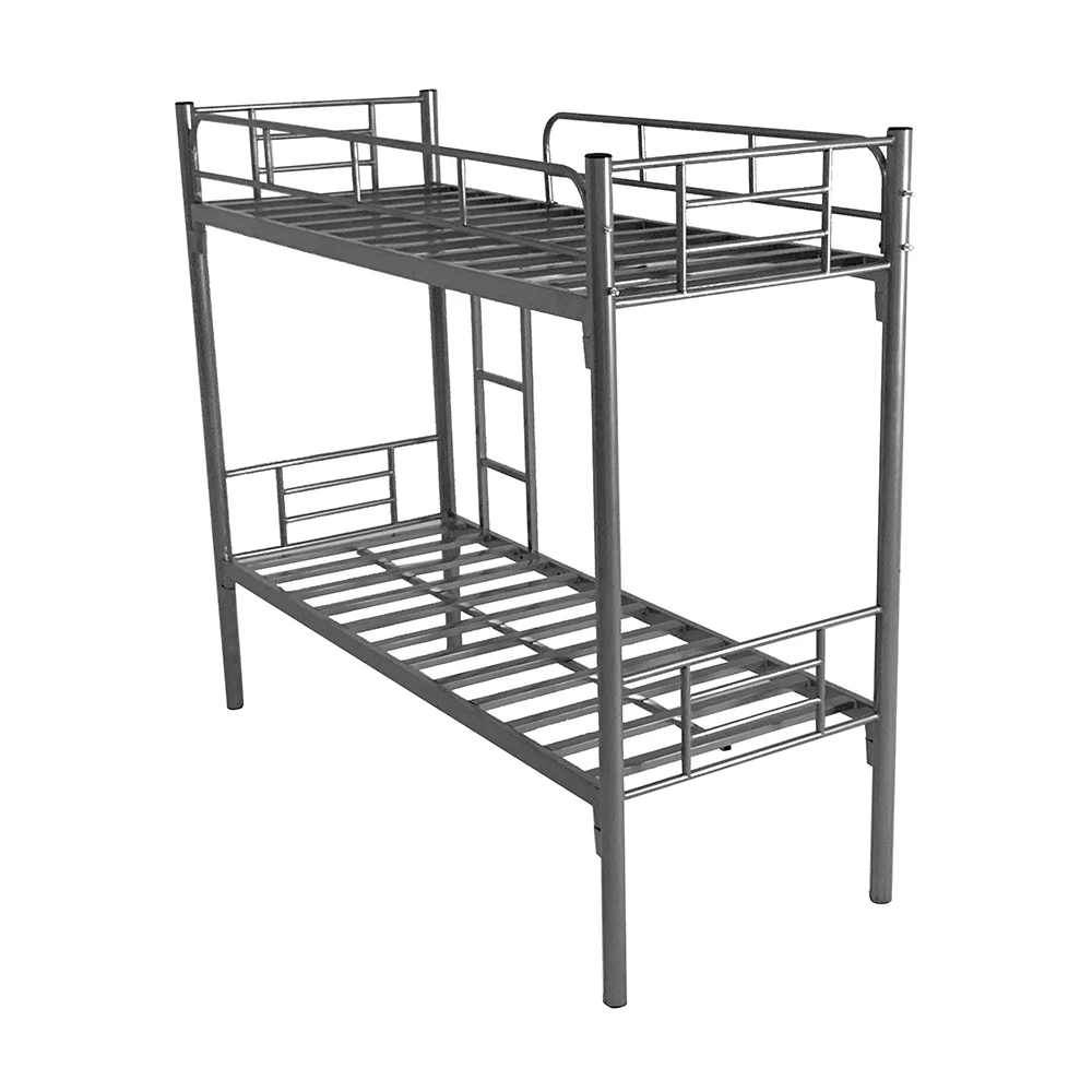 Direct Manufacturer Cheap Strong Hostel Double Decker Designs Ladder Metal Bunk Bed