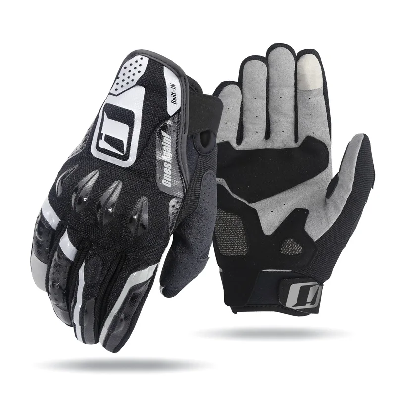 Hot Sell Waterproof Anti Slip Touchscreen Full Finger Cycling Motorcycle Racing Gloves