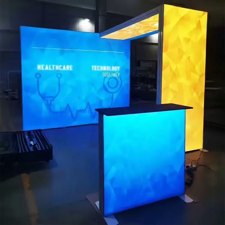 High Quality Aluminum Alloy Modular Splicing Quickly Set up Exhibition Booth Booth 3x3 or Custom Size Exhibition Light Box