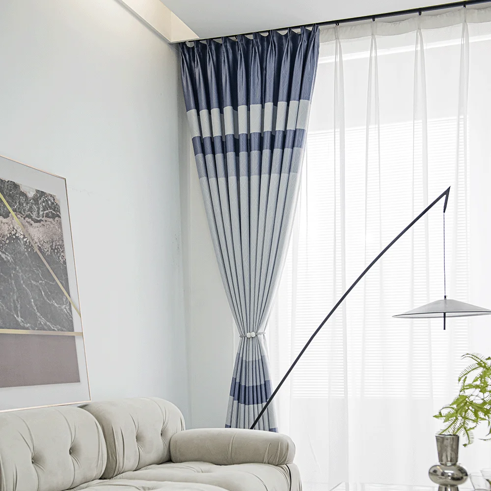 Wholesale factory 100% Polyester blackout curtain fabric roll home textile curtain fabric