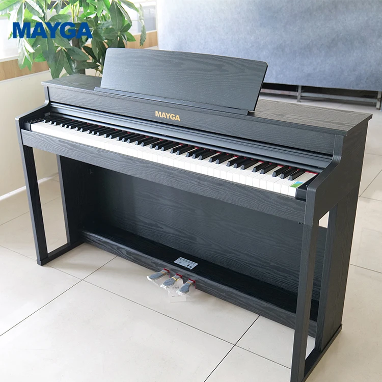 E-10 MAYGA модель 88-клавишная прогрессивная клавишная экшн-клавиатура с MIDI 1000 голосом 100 ритмом для начинающих цифровое пианино