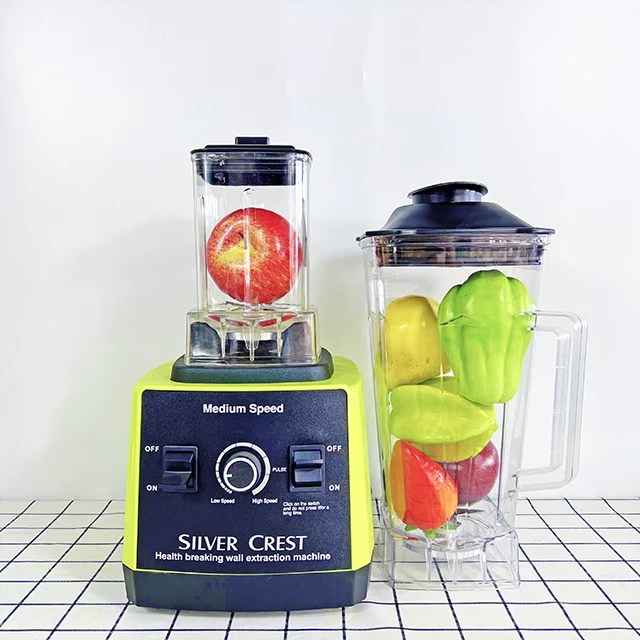 Good Quality High Power Silver Crest Double Cup Large Capacity 2.5L Square Cup Blender for Grinding and Juicing