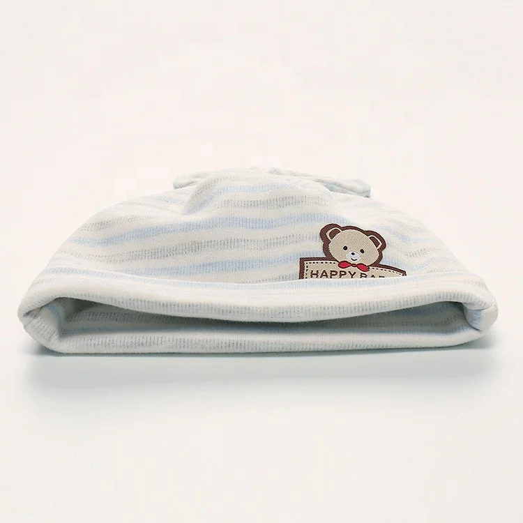 Spring And Winter Fashion Double Bow Baby Caps Warm Baby Beanie Hat For Newborn 0-6 Months