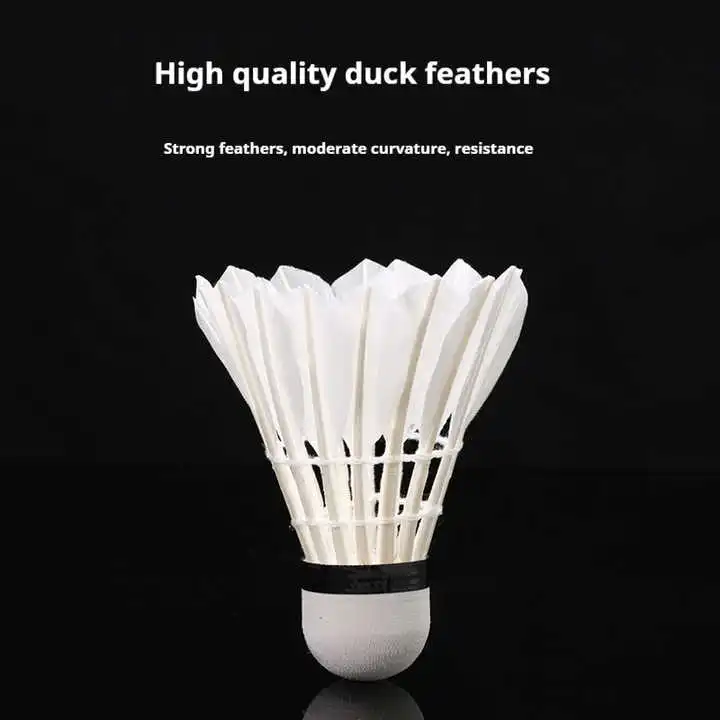 Affordable Feathered Shuttlecock for School Competitions and Family Play with Excellent Flight Control