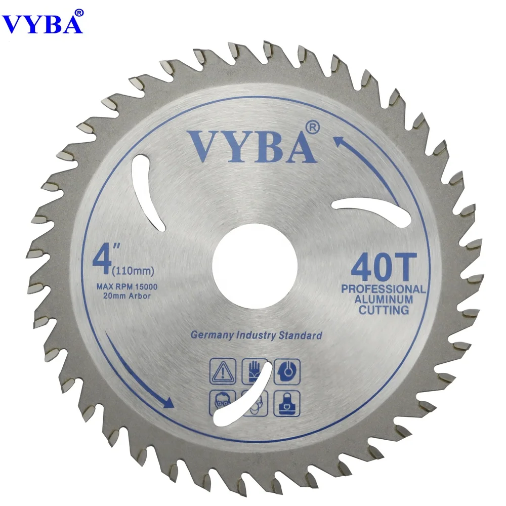 110x40T Fast Cutting Saw Blade For Cutting Aluminum  TCT Blade For Aluminum