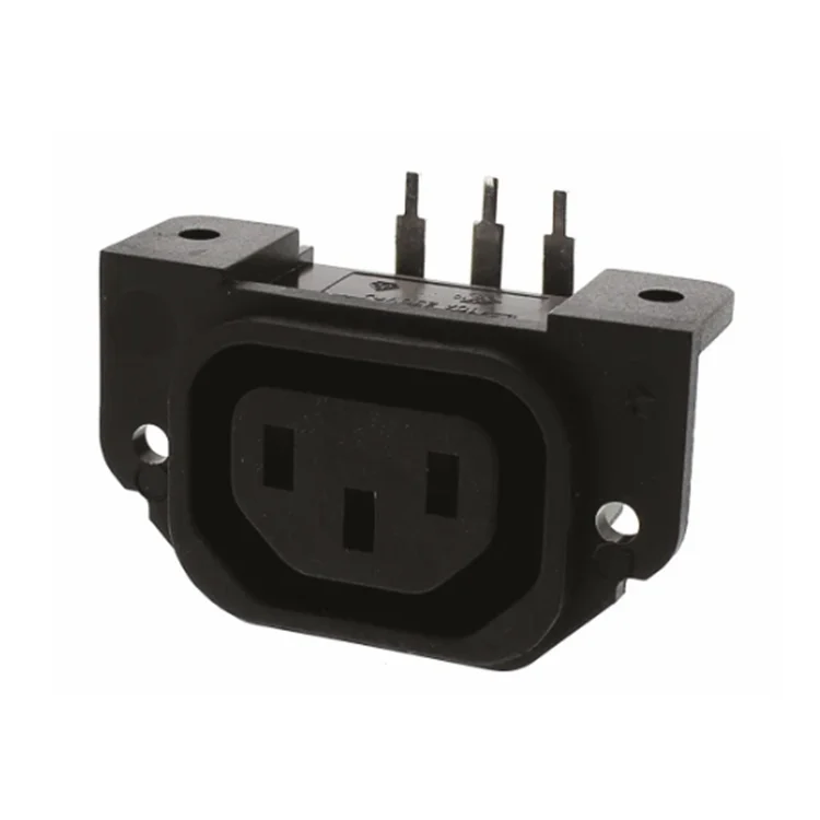 Printed circuit board mounting connector fixed IEC power socket connector PX0675/PC