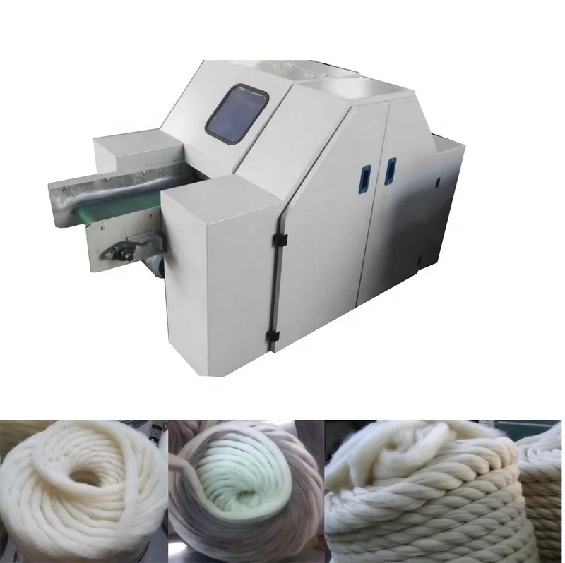 Small natural Hemp fiber carding machine