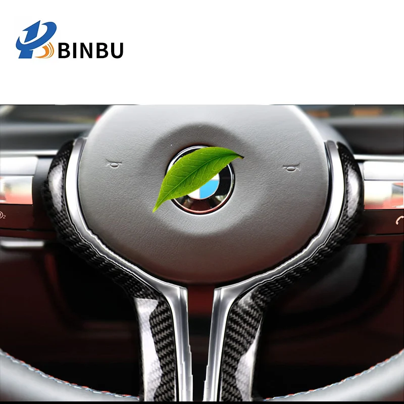 FOR BMW M2 F87 M3 F80 M4 F82 carbon fibre steering wheel trim m style Retrofitting steering wheel Interior