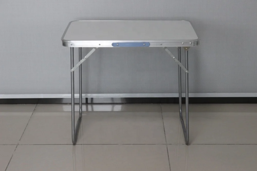 Small Portable 80*60*66cm Metal Folding Table Modern Design Outdoor Furniture for Camping