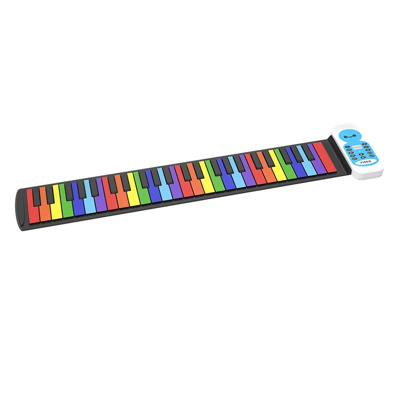 Small Keyboard Piano for Musical Learning Digital Musical Instruments Roll Piano Hand Roll up with 49 Keys Piano