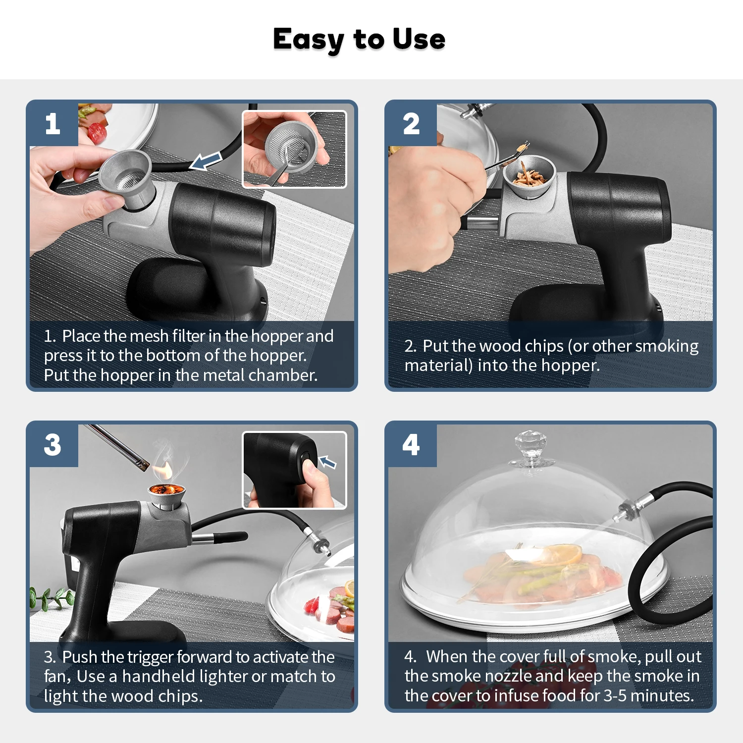 Quick Cool Smoke Infusing Stable Stand  Bar Turkey Cheese Luxury Smoking Infuser