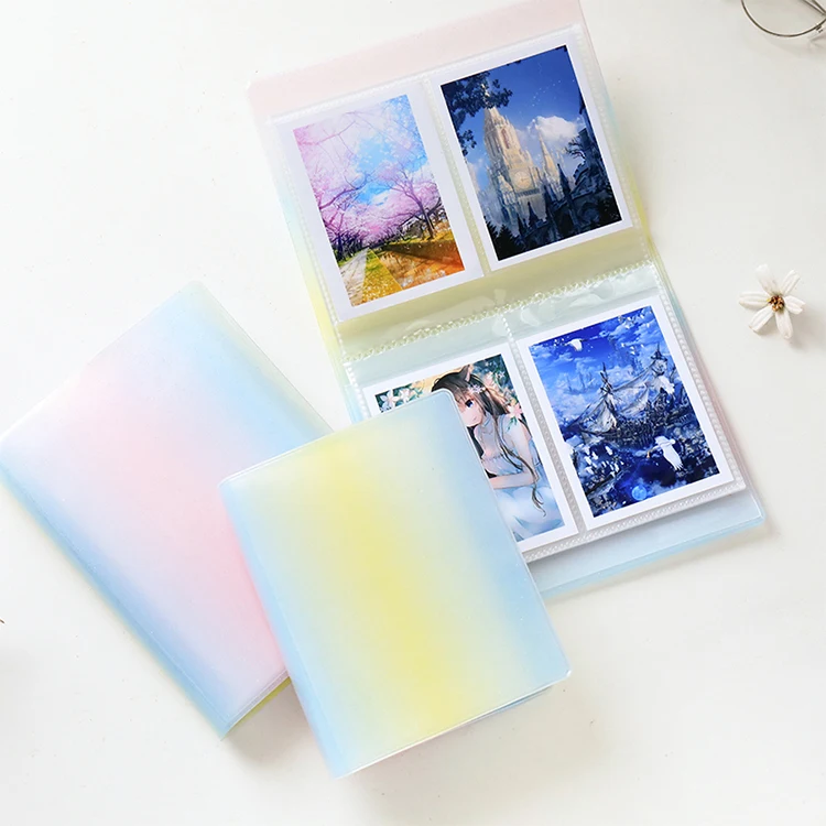 Ecofriendly pvc photo album for 3 4 6 inch picture large capacity multifunctional image card tickets storage