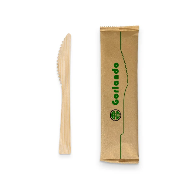 Disposable tableware wholesale bamboo utensil set spoon fork and knife