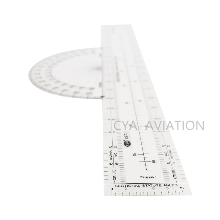 Cya Navigation Fixed Plotter for Pilots Student Nautical Miles Azimuth CFP-1