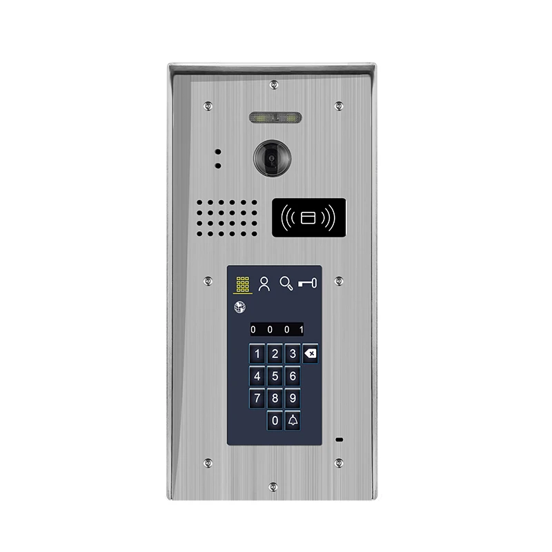 Multi Apartment Video Door phone Intercom for Building System 4.3 inch video intercom  for 15 family