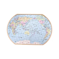 Factory Supply  hot sale Science education toy puzzle World map wooden puzzle Plane puzzles