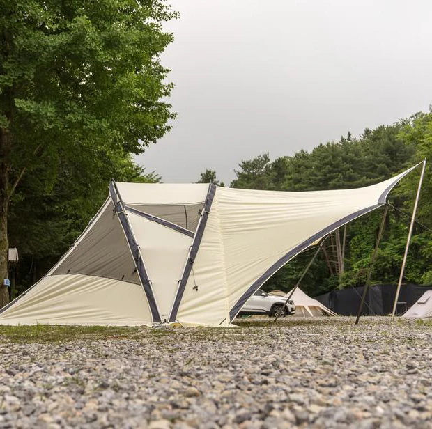 Pyrmaid shape marquee hiking family shelter tent outdoor camping Indian tent dome tent shape exteneded